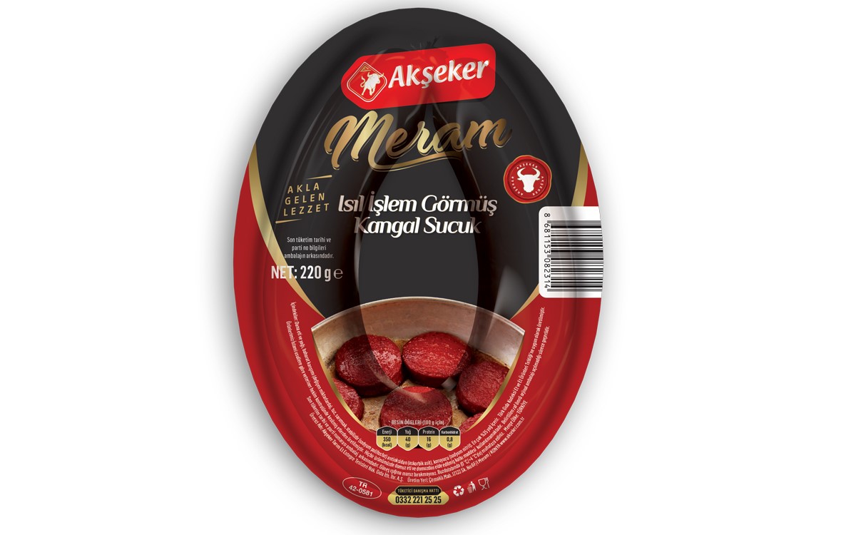 Akşeker Meram Heat-Treated Vacuumed Coil Soudjouk 220 g